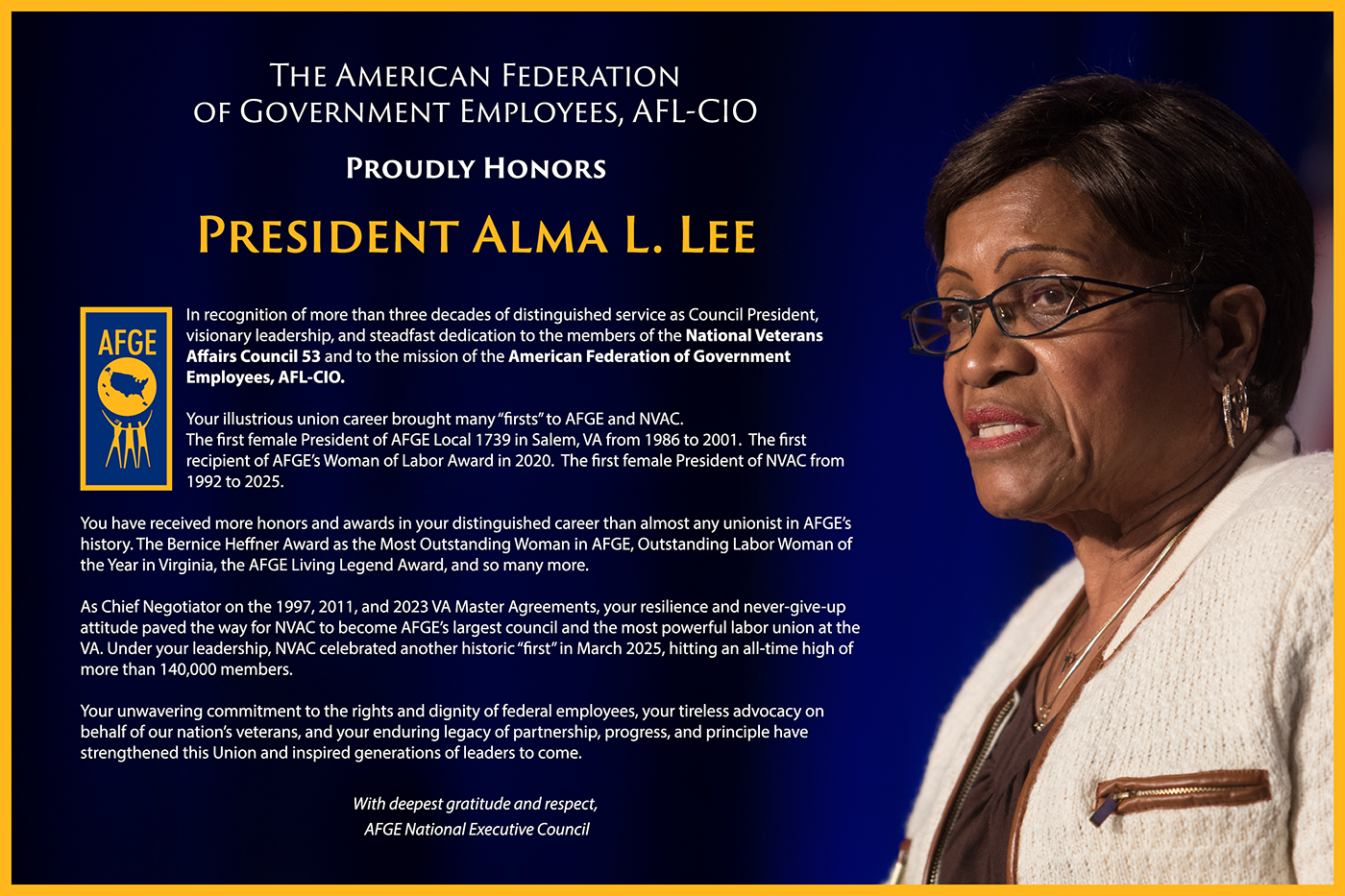 Alma Lee award