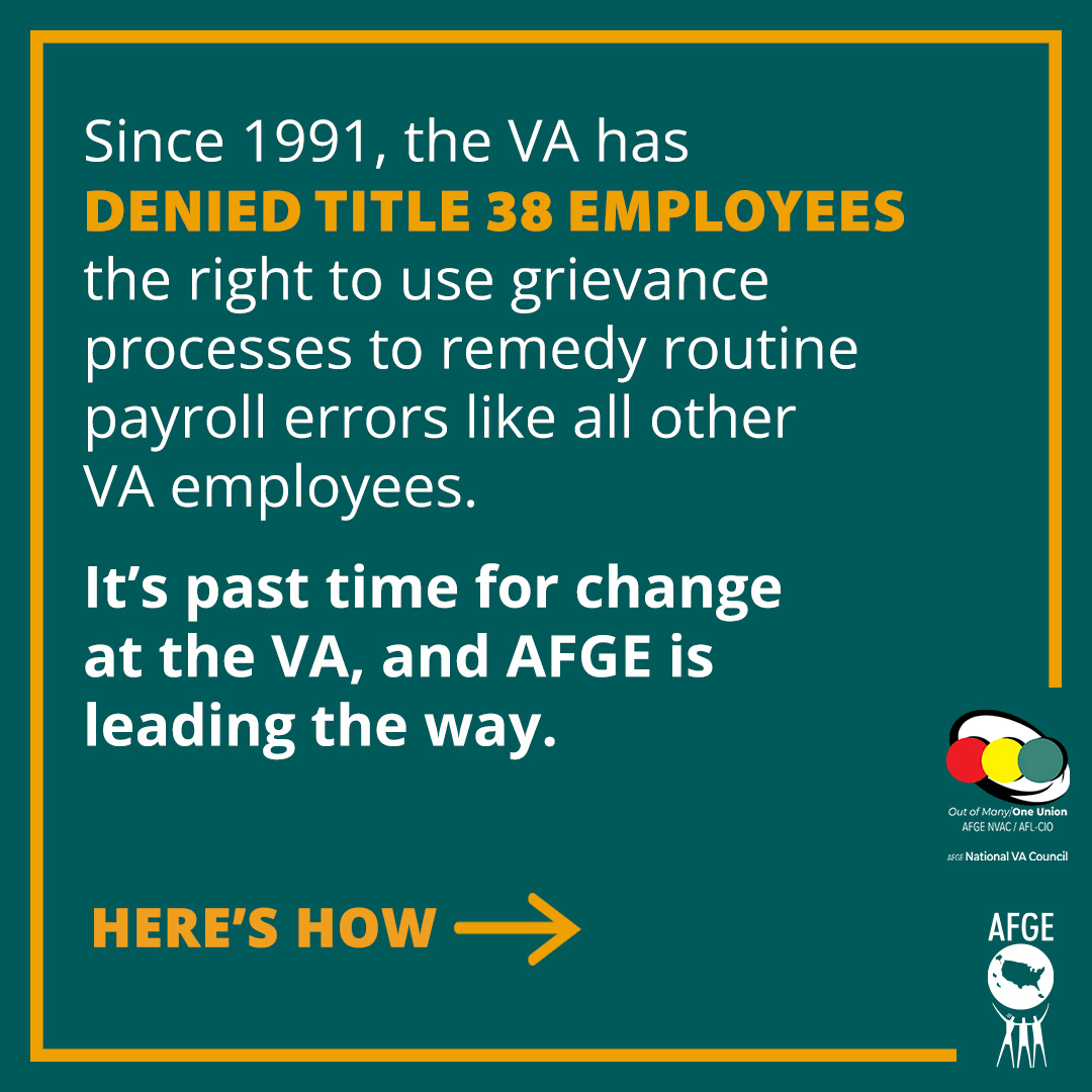 AFGE VA Correct Compensation Act