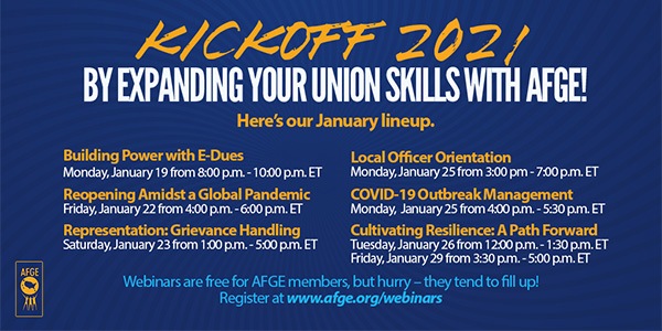 Listing of AFGE webinars