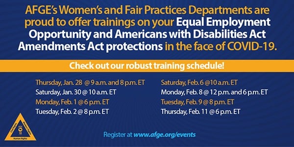 Listing of AFGE webinars