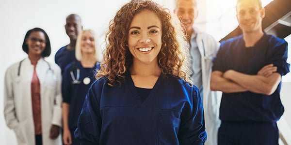 Group of smiling medical professionals