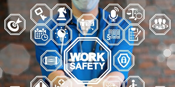 Graphic that says Work Safety