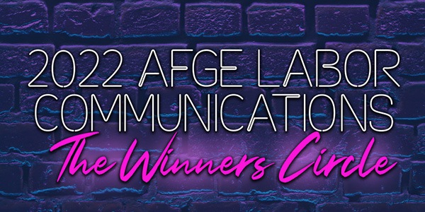 AFGE 2022 Labor Communications Contest Graphic