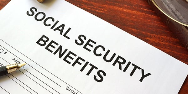 Form that says Social Security Benefits