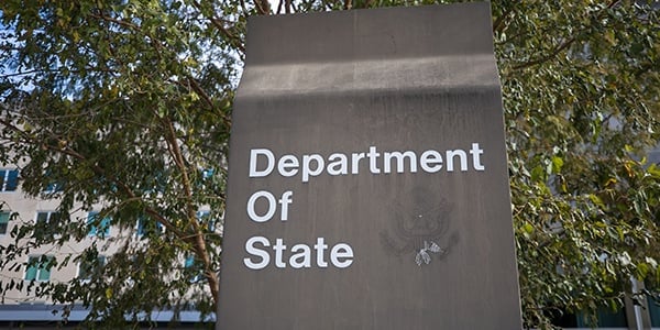 State Department sign