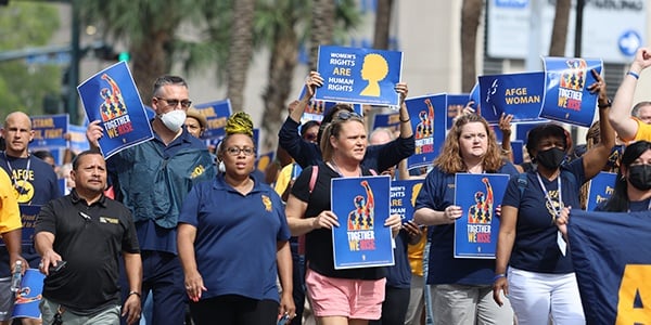 People at rally for equality