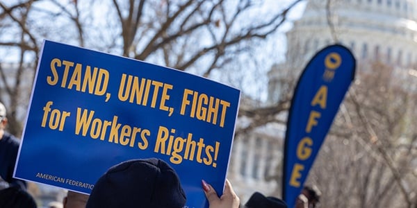 AFGE rally sign