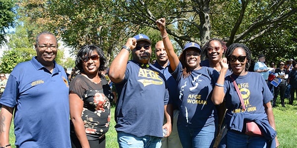 Group of AFGE members