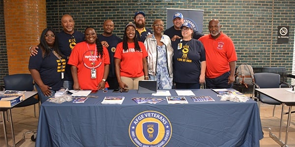 Group photo of AFGE leaders, members and staff