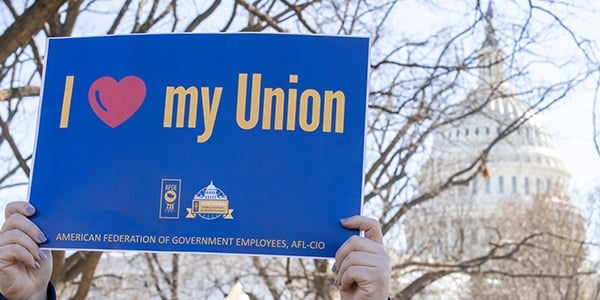 I love my union sign