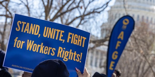 AFGE rally sign