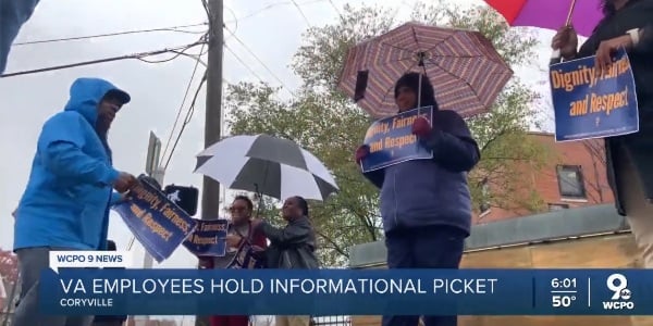 Rally outside of Cincinnati VA hospitality