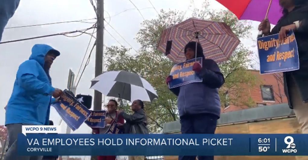 AFGE | AFGE Members At Cincinnati VA Hospital Picket For Better ...