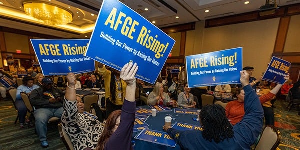 AFGE Rally Sign