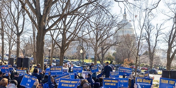 AFGE rally on Capitol Hill