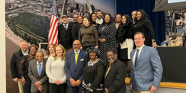 Group photo of AFGE leaders and activists.