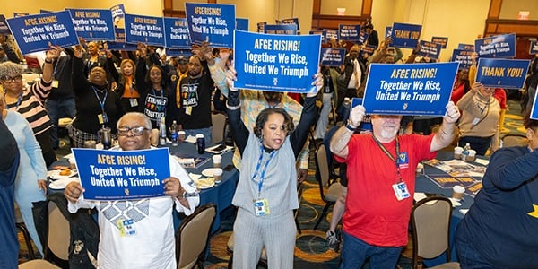 AFGE activists at conference