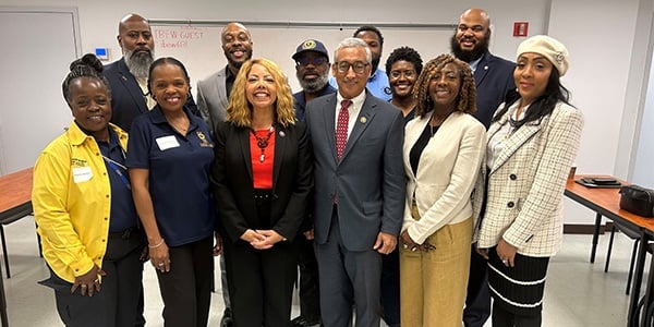 AFGE activists with lawmakers