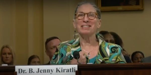 AFGE activist, Dr. Jenny Kiratli, testifying on Capitol Hill