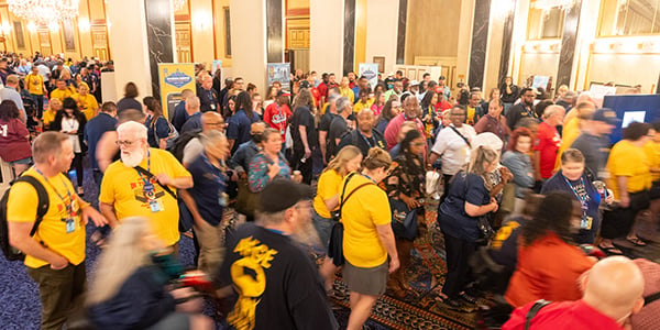 Crowd shot of AFGE convention