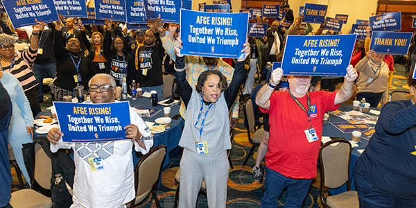 AFGE activists at union's legislative conference